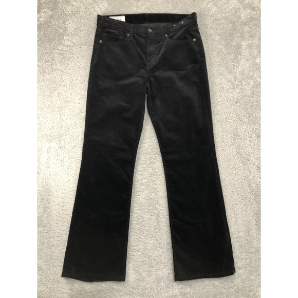 GAP Pants - Gap Pants Womens 10P (32x28.5) Black Baby Boot Velvet Mid Rise